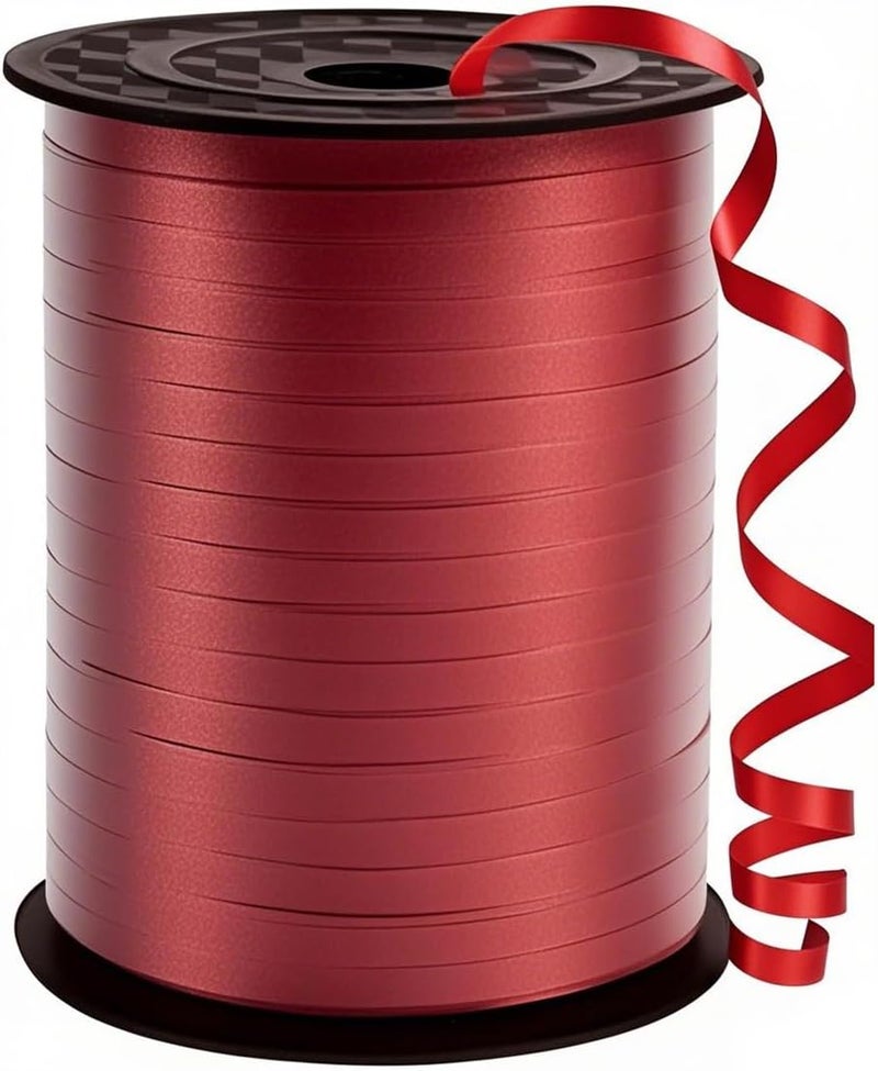 weizedm 500 Yard Premium Red Curling Ribbon,Curling Ribbon for Gift Wrapping, Balloon String,for Gift Wrapping ，Party Decoration Crafting,for Florist Flower - Image 1